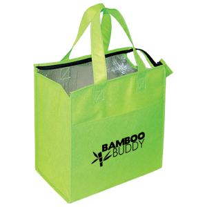 NW5462-NON WOVEN INSULATED GROCERY TOTE-Lime Green